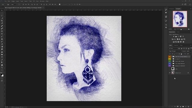 Рисуем шариковой ручкой. Pen Photoshop Action смотреть онлайн