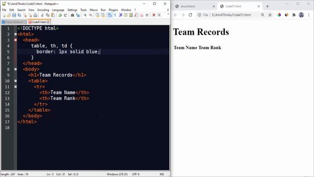 How to create tables on a web page with HTML смотреть онлайн