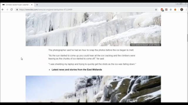 BBC NEWS; Derbyshire's Kinder Downfall; ОБЗОР на РУССКОМ