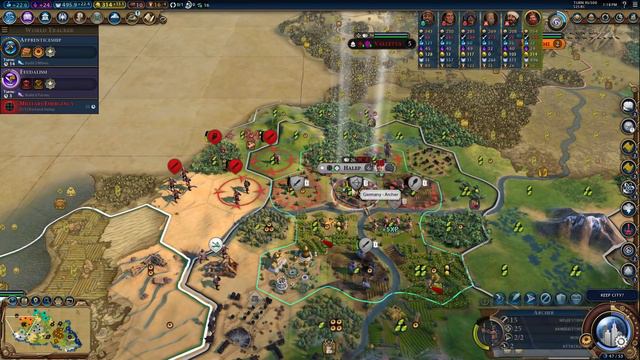 Losing more units through disasters than the AI. Civ 6 deity Germany - part 2 смотреть онлайн