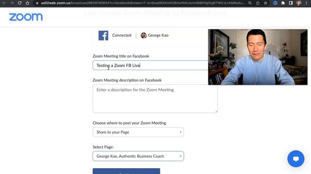 How to stream FB Live Video via Zoom (Facebook Video by using a Zoom Meeting with yourself) смотреть онлайн