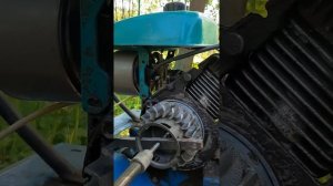 Мотокультиватор "Крот" МК -1. Снимаем зажигание.