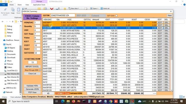 Generate HSN Summary in JSON format to GSTR 9 Annual Return filing смотреть онлайн