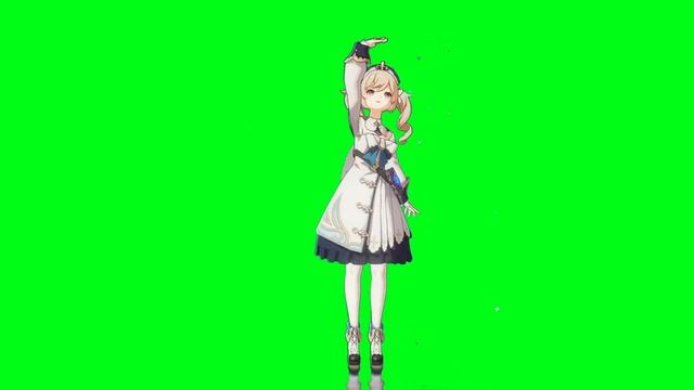 Barbara Green Screen | Genshin Impact смотреть онлайн