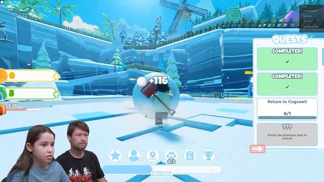 Играем в симулятор Снежного шара в РОБЛОКС! смотреть онлайн