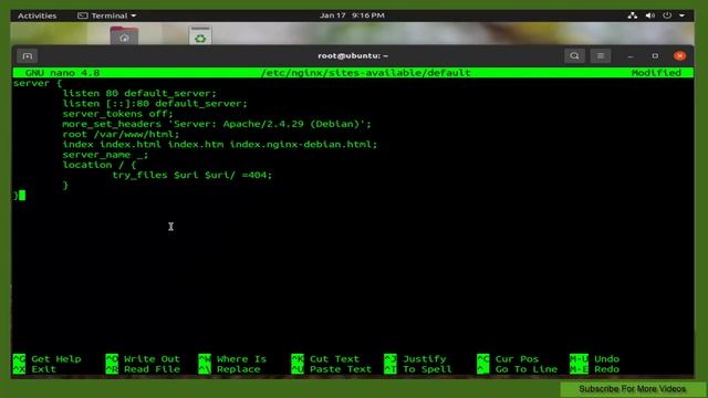 How To Change Server Name Header In Nginx On Ubuntu 20.04 смотреть онлайн