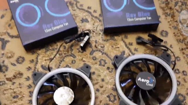РАСПАКОВКА ВЕНТИЛЯТОРОВ AEROCOOL REV BIUE смотреть онлайн