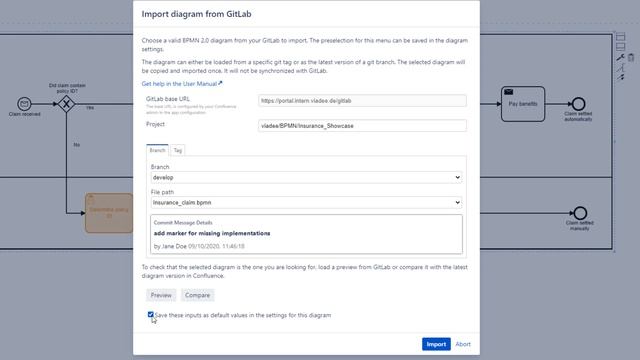 BPMN-MODELER FOR CONFLUENCE - Import from GitLab смотреть онлайн
