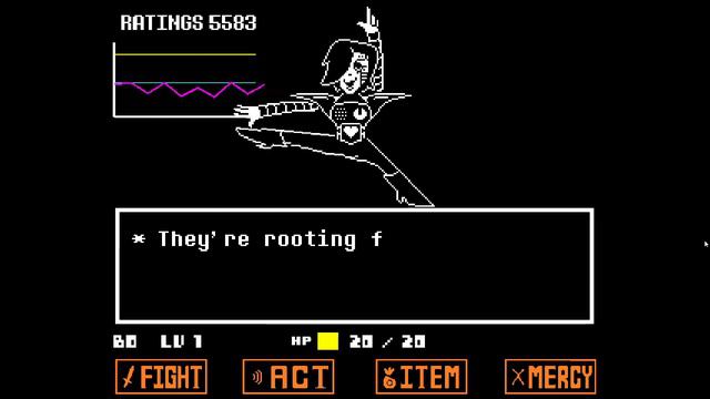 UNDERTALE Mettaton Ex Pacifist Boss Fight