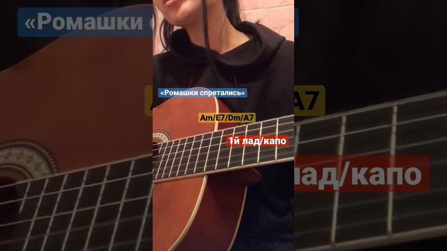 Ромашки спрятались ( народные русские песни, на гитаре , аккорды ) смотреть онлайн