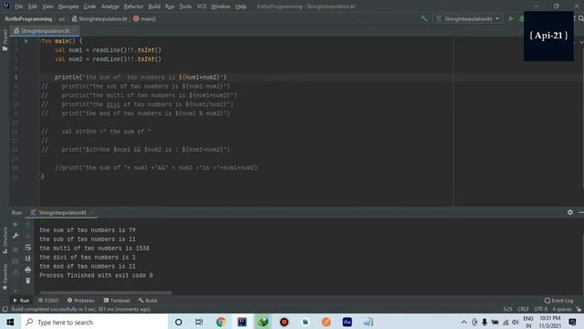 Kotlin String Templates: Master In String Interpolation In Kotlin | Api-21 | 2021 смотреть онлайн