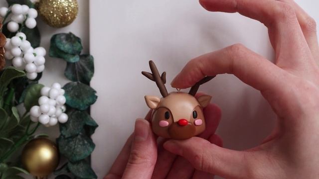 DIY Polymer Clay Christmas Tree Ornaments | Polymer Clay Christmas Craft Holiday Gift Tutorial смотреть онлайн