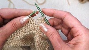 Эластичное красивое закрытие петель резинки 1 на 1 спицами. Закрытие петель с накидами. 256