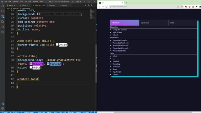 How To Create Tabs in React Js смотреть онлайн