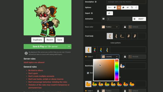 Making Bakugou In Pony Town!