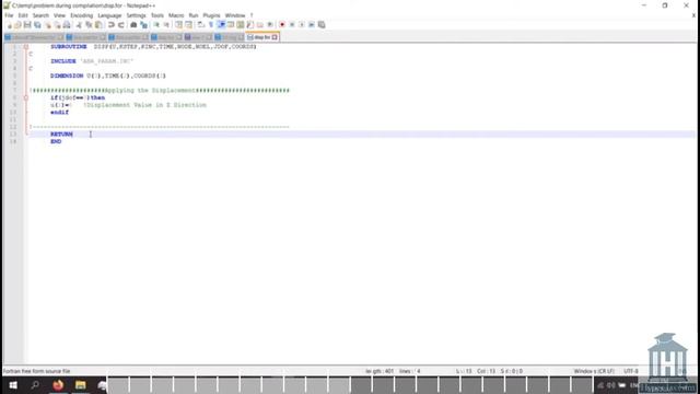 How to find and fix the "Problem during compilation" error in Abaqus Subroutine смотреть онлайн
