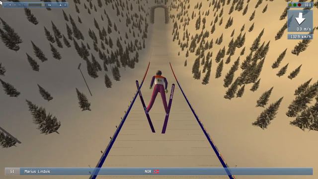 Marius Lindvik na mega-mamucie przeskakuje skocznie w DSJ4 смотреть онлайн