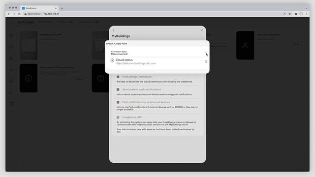 How do you connect your mybuildings account to your ABB free@home® system смотреть онлайн