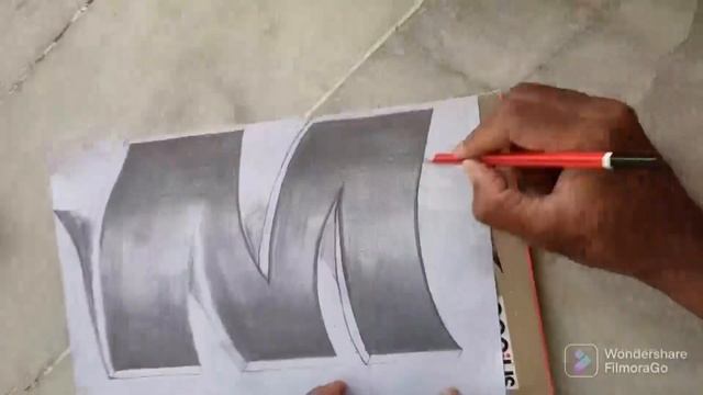 #how to draw 3d font pencil sketch#त्रिआयामी अक्षर पेन्सिल स्केच#very easy смотреть онлайн