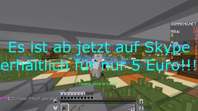 Minecraft GommeHD.net ORIGINALES FreeForAll (FFA) Java-Plugin / Jetzt erhältlich / Download now!!! смотреть онлайн
