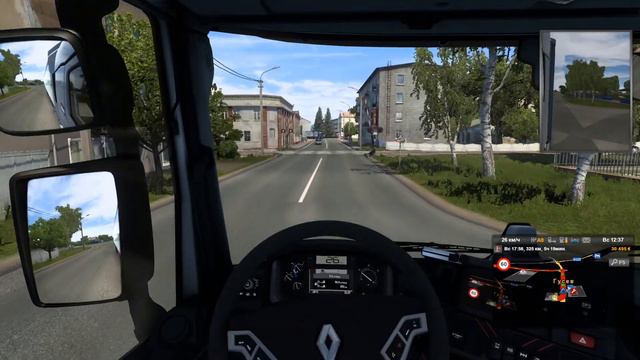 Сумасшедшие гонки в ETS 2. Полное прохождение. ч. 17. Киви для Калининграда. Волковыск - Калинингра смотреть онлайн