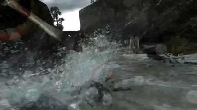Tomb Raider (2013) - River slide and parachute puzzles смотреть онлайн