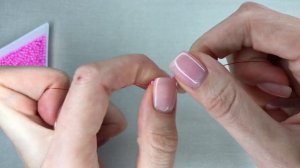 Сердечко из бисера параллельным плетением для начинающих