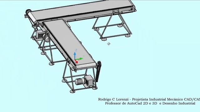 AutoCad 3D 2019 - Esteira Trasportadora ( CURSO AUTOCAD 2019 2D 3D ) смотреть онлайн