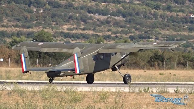 MAX RARE! Max Holste MH-1521 Broussard - Takeoff From Split Airport LDSP/SPU