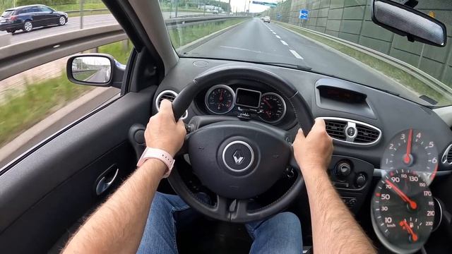 2006 Renault Clio [1.4 I 16V 98HP] |0-100| POV Test Drive #1196 Joe Black