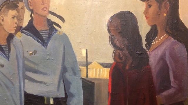 Лебедев Д.В. «Свидание в белые ночи» холст/масло, 80х94 см., 1996 г. смотреть онлайн