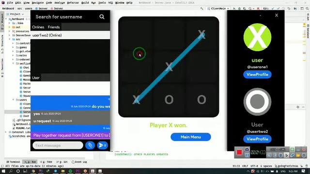 NetBoard- A Tic-tac-toe game written in Java смотреть онлайн