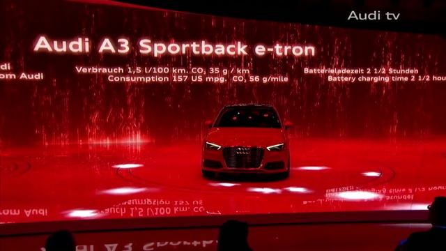 Audi A3 Sportback e-tron στο Geneva Motor Show 2013 смотреть онлайн