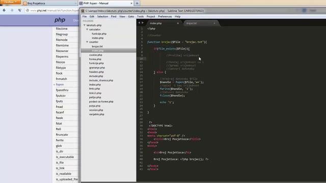 Osnove PHP-a - Brojač posjeta смотреть онлайн