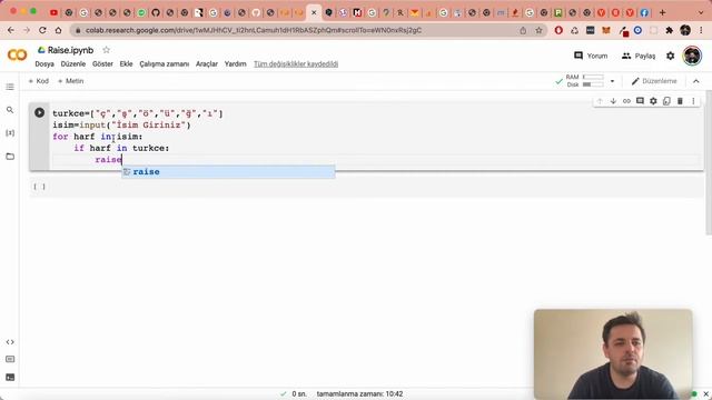 Python Raise Yapısı ve Örnek Üzerinde Kullanımı смотреть онлайн