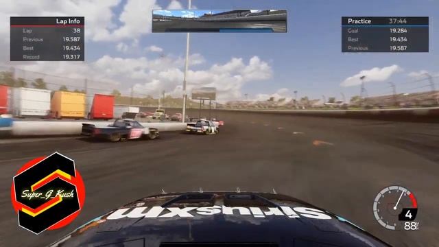 Nascar Heat 4 Setup - Eldora [ Trucks ] 19.3s смотреть онлайн