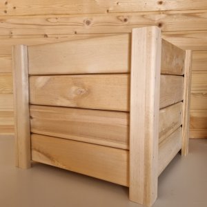 Производство кашпо из массива дерева