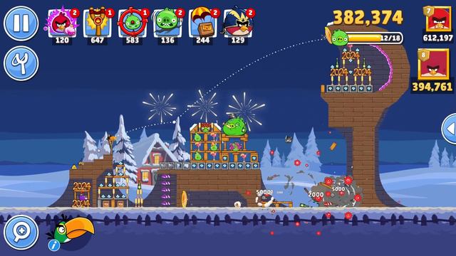 Angry Birds Friends Level 8 Tournament 1338 three stars NO POWER-UP walkthrough 2024-01-04 смотреть онлайн