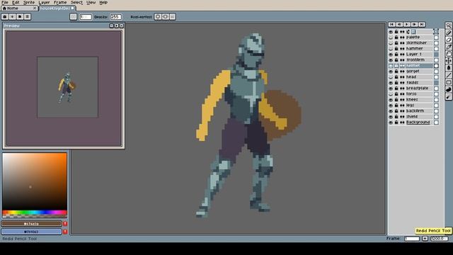 Pixel Art Timelapse: Medieval Knight (The Iron Oath) смотреть онлайн