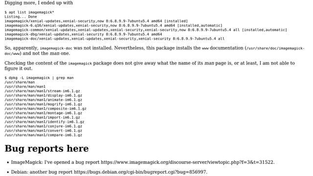 Unix & Linux: Access ImageMagick's man page смотреть онлайн