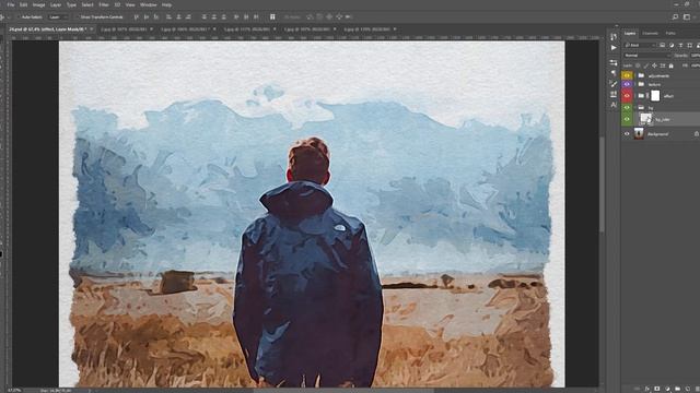 Watercolor Paint 2 - Photoshop Action Tutorial смотреть онлайн