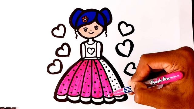 Unicorn Drawing, Painting And Coloring For Kid's & Toddlers | How To Draw Unicorn, Animals