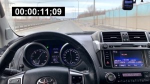 Замер разгона до 100 км STOK vs CHIP-TUNING Toyota Land Cruiser Prado 150 2,8l diesel