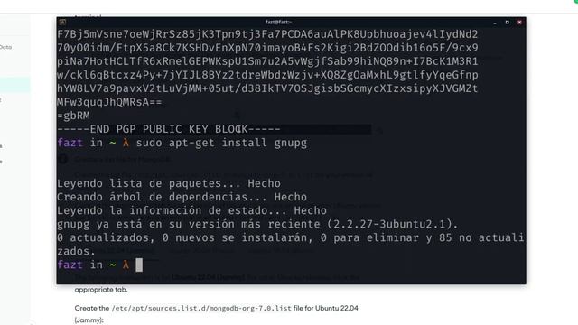 Instalación de Mongodb en Linux (Ubuntu) смотреть онлайн