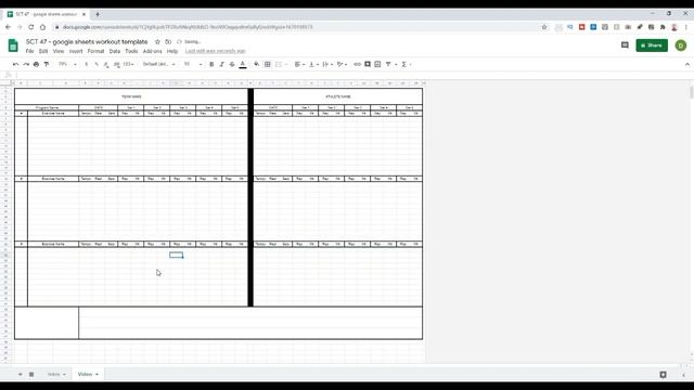 Create a workout with Google Sheets смотреть онлайн