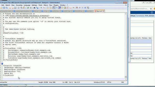 Configuring Apache With Weblogic for Load Balancing смотреть онлайн