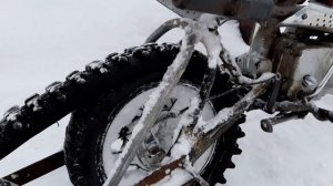 Самодельная гусеница на питбайк