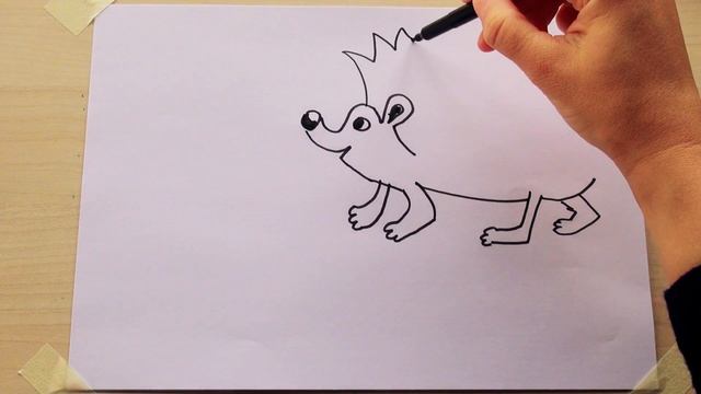 Как нарисовать ежика смотреть онлайн