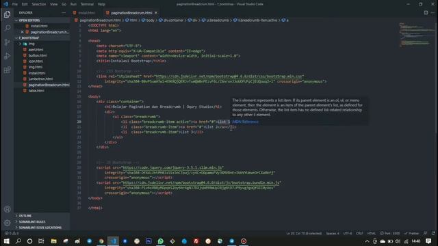 #8 Bootstrap: Membuat Pagination dan Breadcrumb di Bootstrap смотреть онлайн