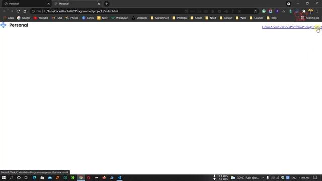 Project 03. Portfolio Website Design Part 1 || Web Development Course смотреть онлайн
